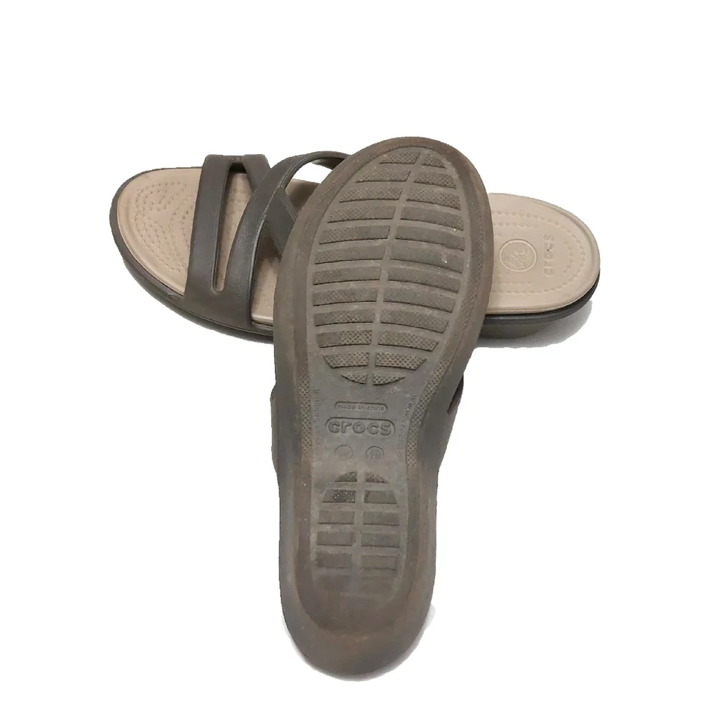 Cross Womens Patricia II Slip On Brown Tan Insole Sandals Size 10 - Picture 4 of 4